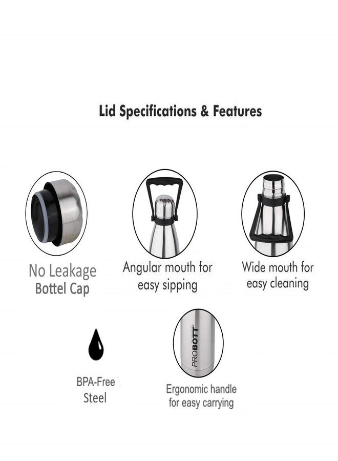 PROBOTT Thermosteel Tradition Vacuum Flask 1500ml -Silver PB 1500-01 - Image 5